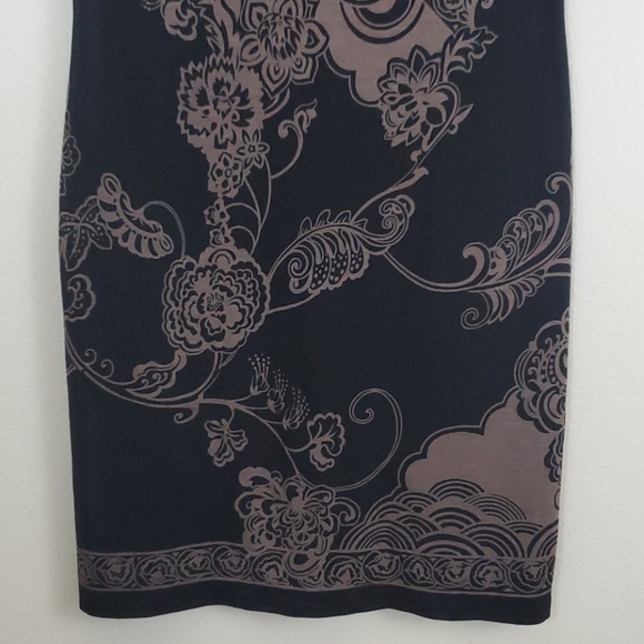 Max Studios Black & Light Brown Dress L - Picture 3 of 8